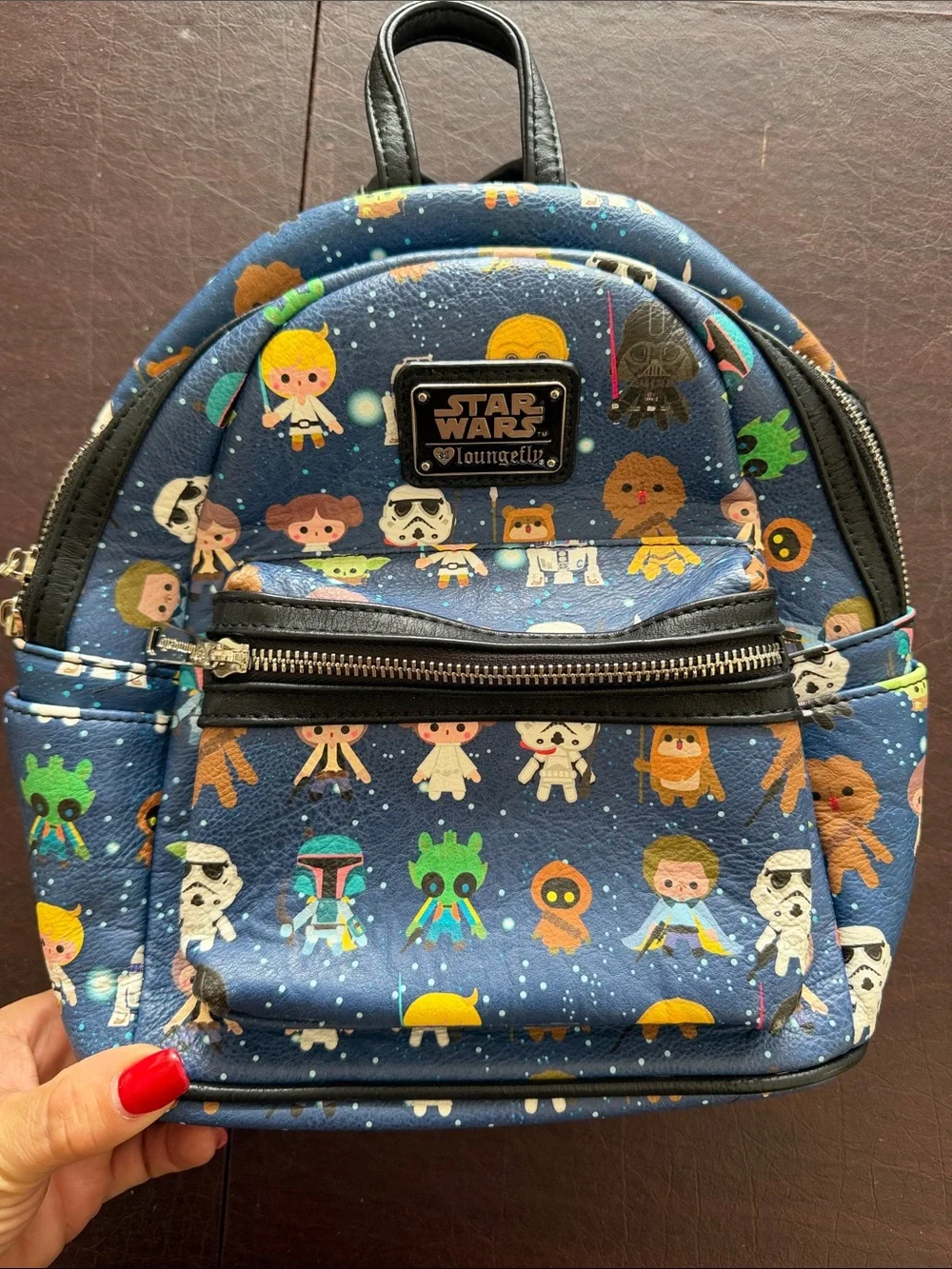 Loungefly Blue Star Wars Character Mini Backpack Disney